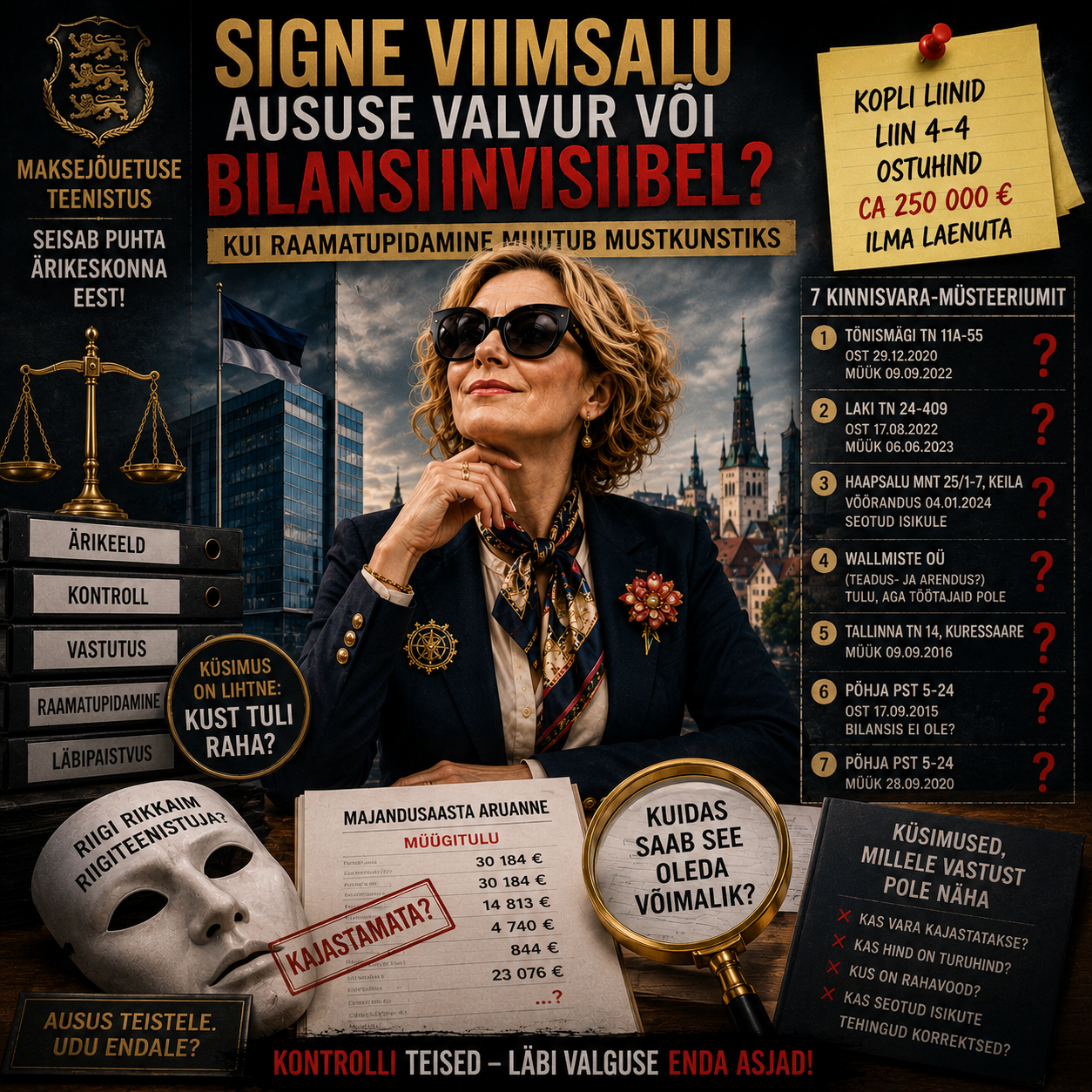 Signe Viimsalu ja Eesti kõige salapärasem kinnisvarajooga: kui bilanss teeb spagaati ja korterid mängivad peitust